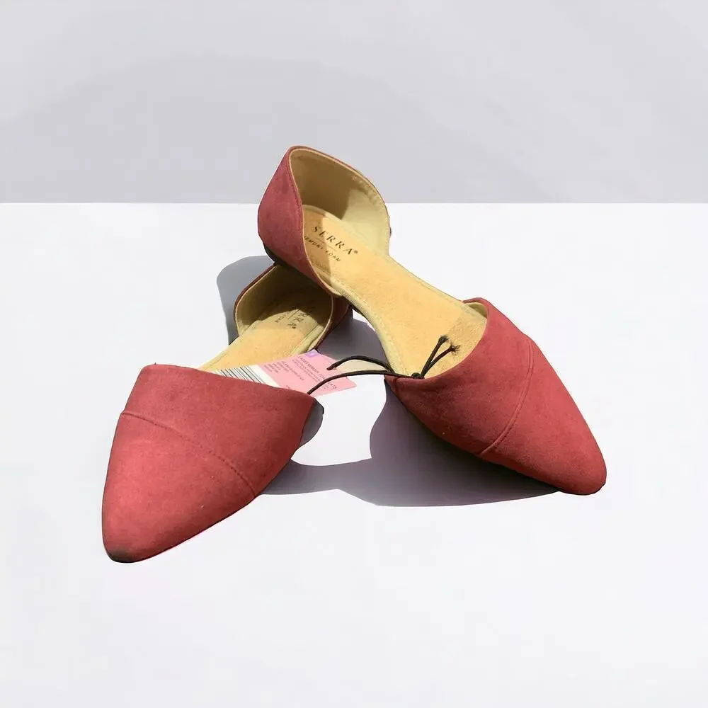 SERRA | Ladies Memory Foam Flats | Maroon | Sz 9 NWT - Picture 3 of 8